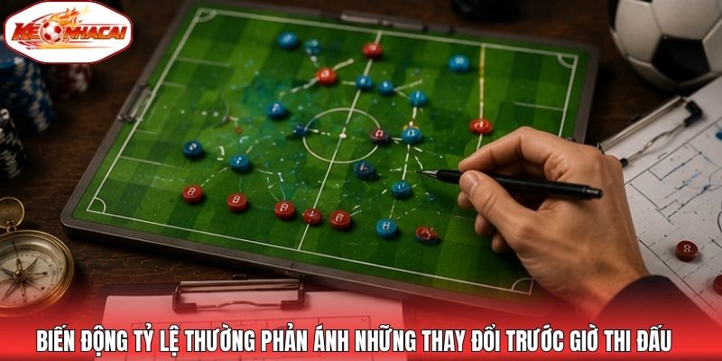 Biến động tỷ lệ thường phản ánh những thay đổi trước giờ thi đấu