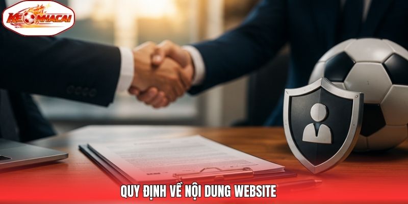 Quy định về nội dung website